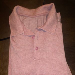 Coral lululemon polo shirt